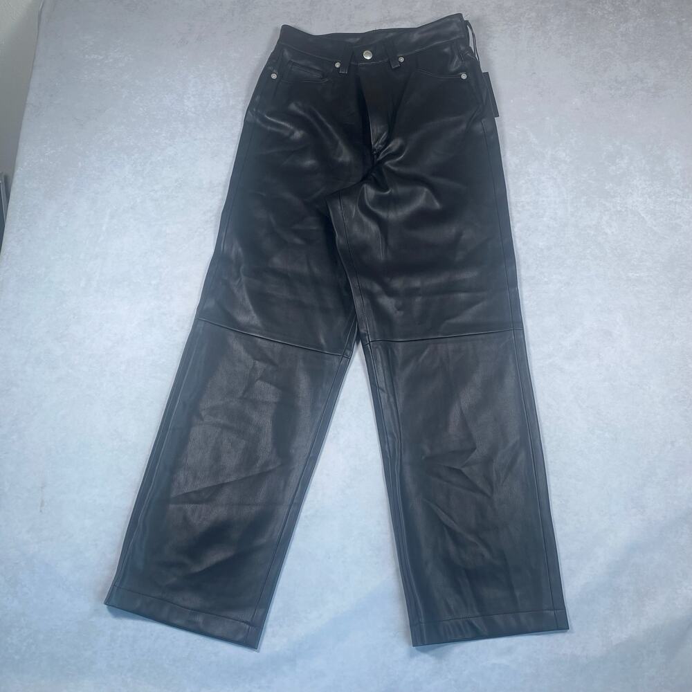 BLANK NYC The Baxter Womens 27 Black Faux Leather Pants